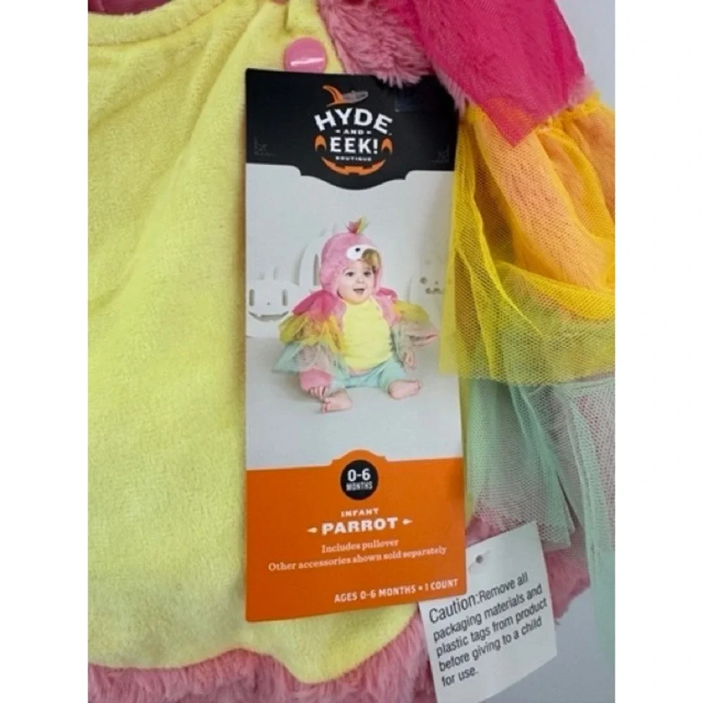 Hyde Eek NEW Parrot Halloween Costume 0-6 Months Multicolor Soft
